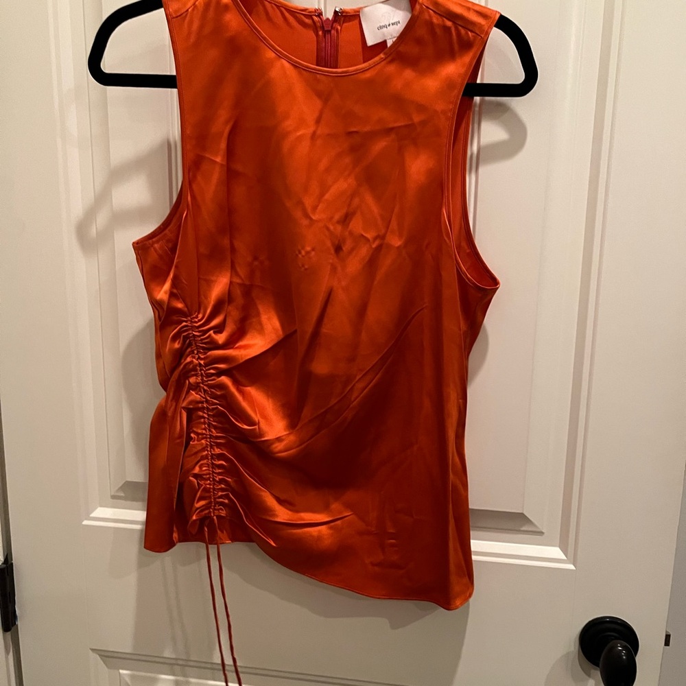 Cinq a sept Blouse Pretty Orange